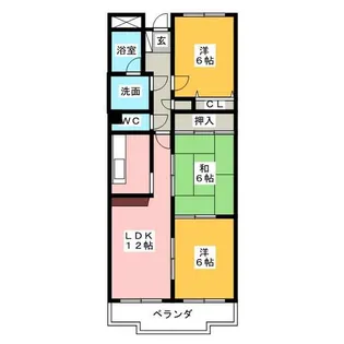 ベルメゾン【2階】の間取り