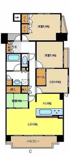 レジディア徳川【8階】の間取り