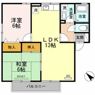 パストラル湯川 B棟【2階】の間取り