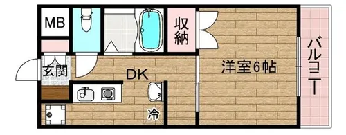 ハイツD&K【303号室】の間取り