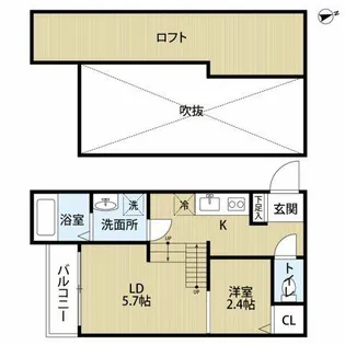 福岡県福岡市南区折立町【アパート】の間取り