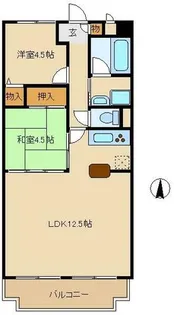 エムグランツ弐番館【1階】の間取り