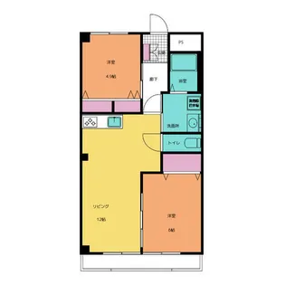 ファインアート間黒【4階】の間取り