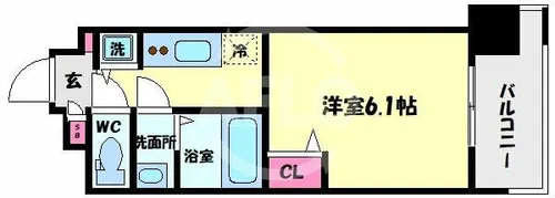 La Douceur桜川【7階】の間取り