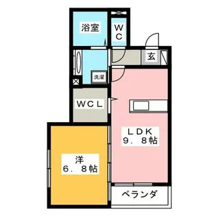 エポラール東別院【3階】の間取り