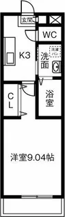 メゾン大井【201号室】の間取り