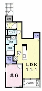 ストラーダディラピス【1階】の間取り