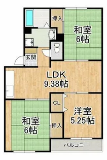 ネオグレイス【2階】の間取り