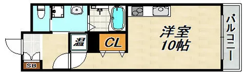 S-FORT神戸神楽町【3階】の間取り