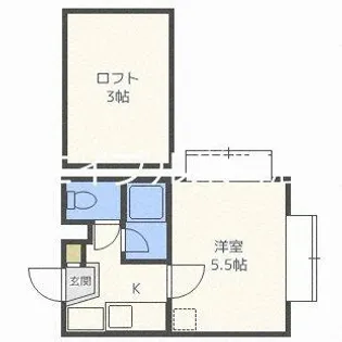 アップルハウス北25条【201号室】の間取り