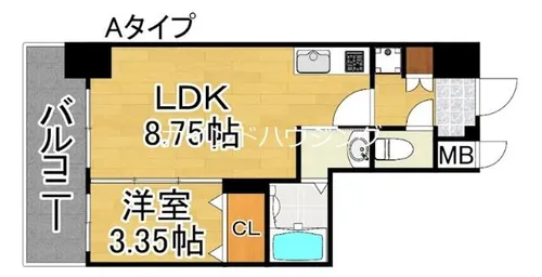 LUXENA住之江公園【2階】の間取り