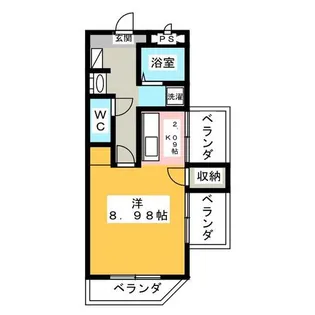サンライズ・ソブエ【7階】の間取り