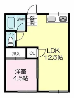 ユニコムハイツC棟【203号室】の間取り