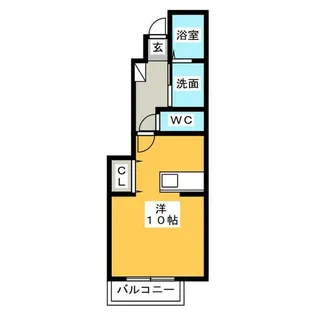 1Rの間取り画像