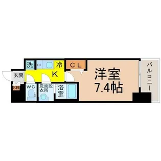 プレサンスジェネ新栄町駅前葵【9階】の間取り
