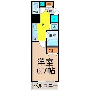 ライジングコート名古屋駅南【4階】の間取り