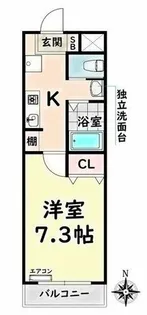 名古屋七条エンブルコート【2階】の間取り