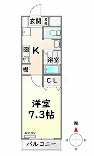 名古屋七条エンブルコート【5階】の間取り