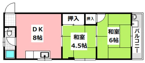 コーポ桜ヶ丘【301号室】の間取り