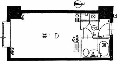 南4条ユニハウス【10階】の間取り
