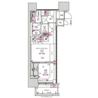 CREST TAPP東別院【2階】の間取り