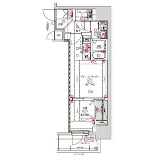 CREST TAPP東別院【203号室】の間取り
