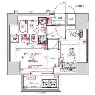 CREST TAPP東別院【404号室】の間取り