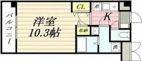 HF今池南レジデンスWEST【3階】の間取り