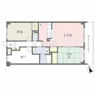 エストマール川名【3階】の間取り