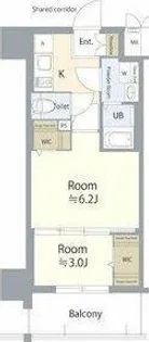 エスリード栄エステージ【4階】の間取り