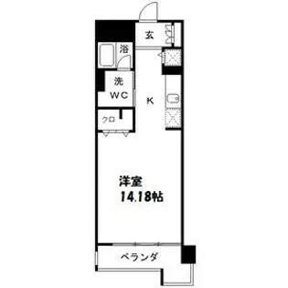 レジディア東桜Ⅱ【6階】の間取り