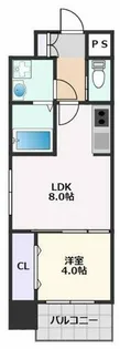 ライフステージ江坂南【6階】の間取り