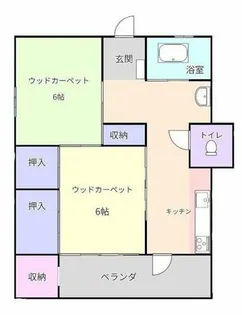 尾張旭平子ハイツ【405号室】の間取り