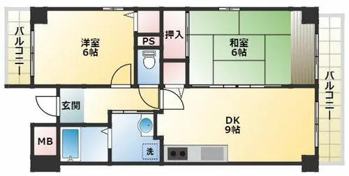 アメニティ西脇【5階】の間取り