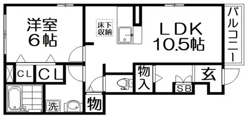 リブシンヴィレッジⅠ【1階】の間取り