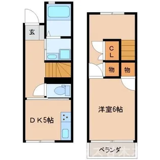 Casa・kanro【2号室】の間取り