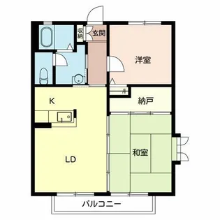 シャトレ・グランメールB【2階】の間取り