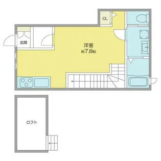 CaT WALK【103号室】の間取り