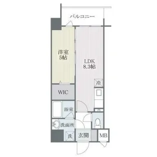 MODERNPALAZZO博多SUR【13階】の間取り