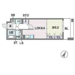 デイ―ウイングタワー【6階】の間取り