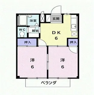 ハイムラベンダー【2階】の間取り