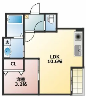 Jack shikataⅠ【3階】の間取り