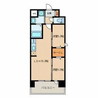 MODERN PALAZZO 姪浜 AVENUE【5階】の間取り