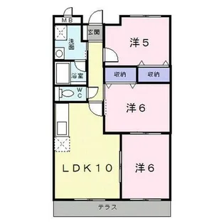 フェイバリット淡海【1階】の間取り