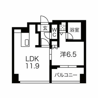 IZUMI1【8階】の間取り