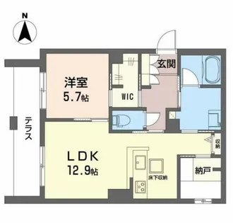シャーメゾン ベル プレジール【105号室】の間取り