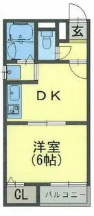 アレックスⅠ【202号室】の間取り