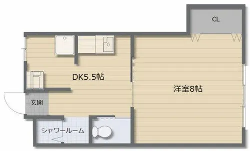 五條ハイツ【2階】の間取り
