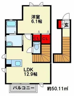 プラム フィールド【2階】の間取り