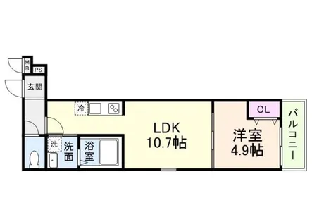 フジパレス神戸神明町【3階】の間取り